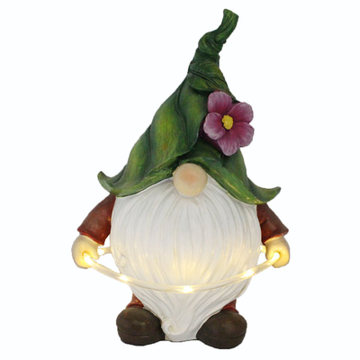 Garden Decoration Solar Light Crafts Waterproof Resin Ornament LED Light Animal Statue