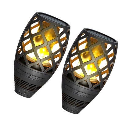 Twinkling Dancing Flame Flashlight Solar Powered Speaker IP65 3watts