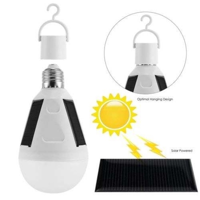 Multifunctional IP65 Solar Rechargeable Led Bulb / 7W 12W Solar Energy Charging Lamp