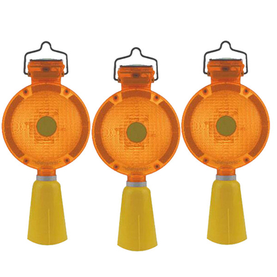 Road Construction Barricade Solar Traffic Warning Light Safety