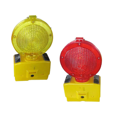 Safety Warning Solar Led Traffic Signal Light Construction Signal Lights 4V0.3w Solarpanel