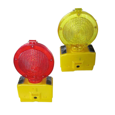 LED Flashing Solar Traffic Warning Light / Solar Powered Traffic Cone Lights