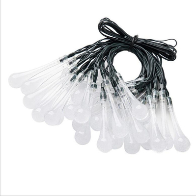 LED Colorful Water Drop Solar Fairy Lights Outdoor Waterproof For Garden Lawn 9M*60LED