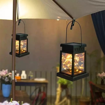 Hanging Lantern Lamp Flower Waterproof Outdoor Decoration Garland Fairy Solar Garden Courtyard Palace Lights