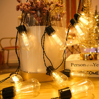 LED Outdoor String Lights With Shatterproof Bulbs Garden Hanging Backyard Lights
