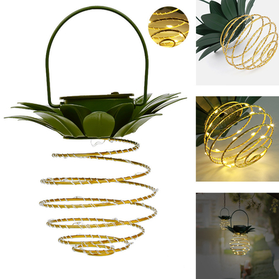 Solar Pineapple Light LED Copper Wire String Lights For Garden Decoration