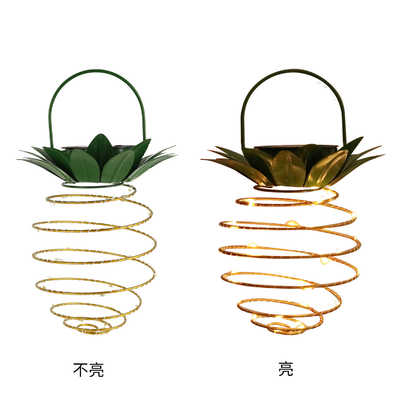 Solar Pineapple Light LED Copper Wire String Lights For Garden Decoration