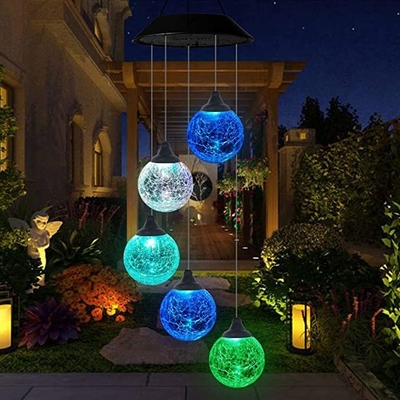 RGB Emitting Color Solar LED Garden Lights Portable Outdoor Decoration