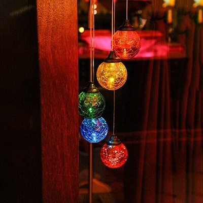 RGB Emitting Color Solar LED Garden Lights Portable Outdoor Decoration