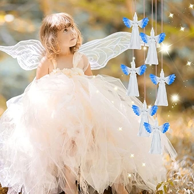 60lm Solar Wind Chime Light Color Changing 2700K Soft Warm White