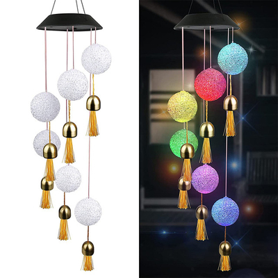 DC6V Solar LED Garden Lights 80lm Hummingbird Wind Chime
