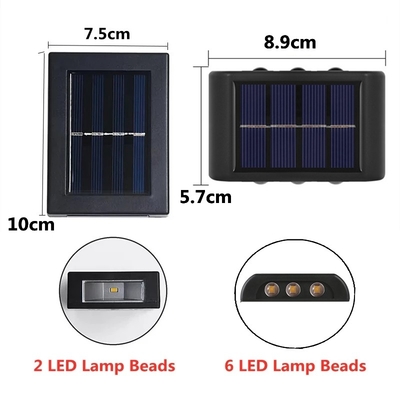 WINXU IP65 Waterproof Solar Led Lights Outdoor Landscape Balcony Decorative Wall Light
