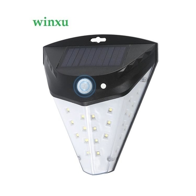 Large Wide Angle 42led Solar Powered LED Wall Light 2700K For Garden Courtyard