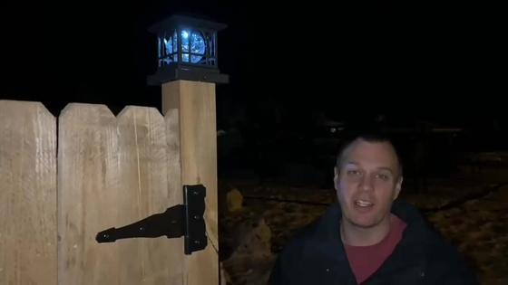 Solar Powered Fence Post Cap Lights Waterproof Square Solar Powered Deck Post Cap Lights