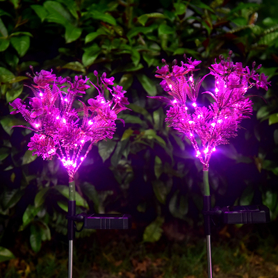 Phalaenopsis Solar LED Garden Lights Small Wildflowers Landscape Garden Lawn Light