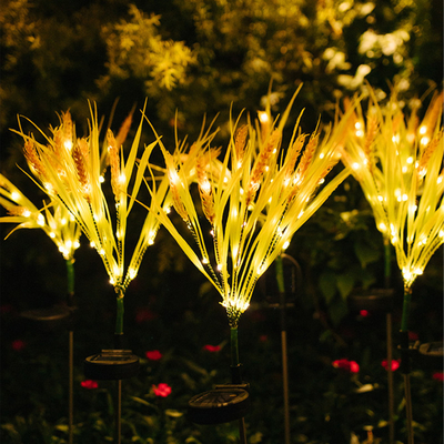 Waterproof Solar LED Garden Lights Outdoor 2700K Led Wheat Light Ra 60