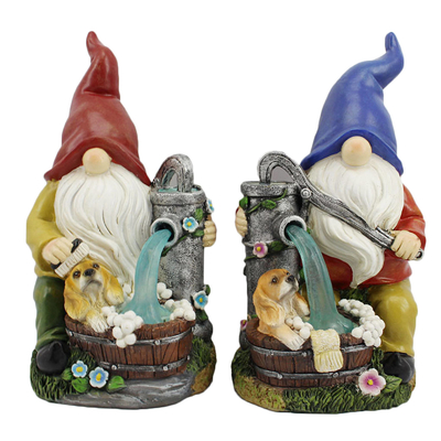 Solar Light Crafts Panel Garden Statue Dwarf Solar Gift Lamp