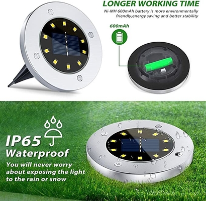 IP67 Solar LED Garden Lights DC 6V 10 LED Solar Led Underground Light