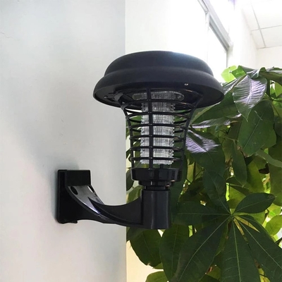 Garden Lawn Pest Control MPPT Solar Powered LED Wall Light Bug Zappers