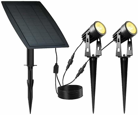 Commercial Solar Street Lights Landscape Bright White RGB Solar Powered Lawn Lights 3500K