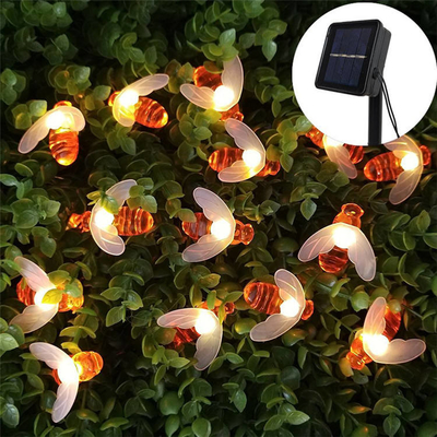 Outdoor Solar Powered LED String Lights Bee Solar Fairy Lights 5M/9M