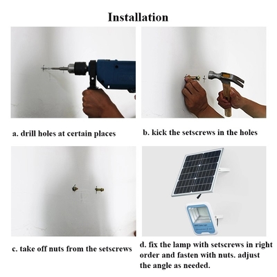 150W Monitoring Solar LED Flood Lights Solar Charging And Discharging System