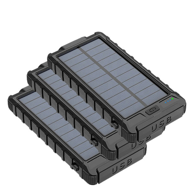 Waterproof LED Light Phone Solar Charger Power Bank 10000mAh