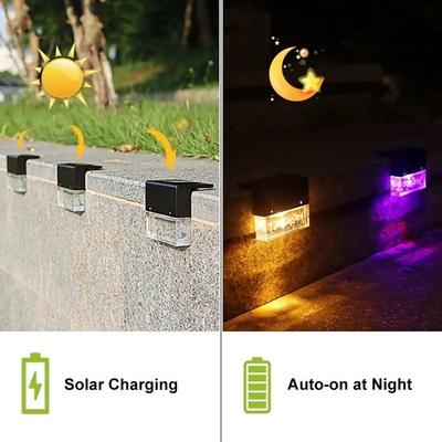 IP65 Warm White Solar Deck Lights Outdoor Stair Fences 2700K Solar Powered Led Deck Lights