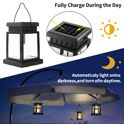 Retro 5LM Solar Lantern Garden Lights Outdoor Hanging Waterproof Garden Patio Lawn Landscaping