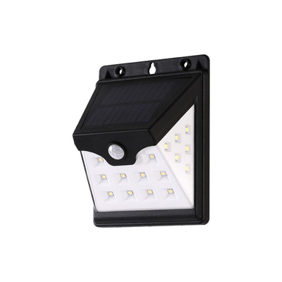 Smart Motion Sensor Solar Powered LED Wall Light 22 LED ABS 3.7V