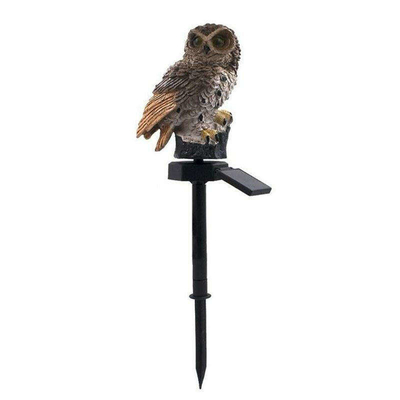 Waterproof Solar Powered Garden LED Owl Animal Lawn Ornament Unique Christmas