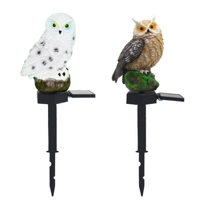 Garden LED Solar Powered Owl Light Lawn Decoration Waterproof Light Soft Warm White 2700K