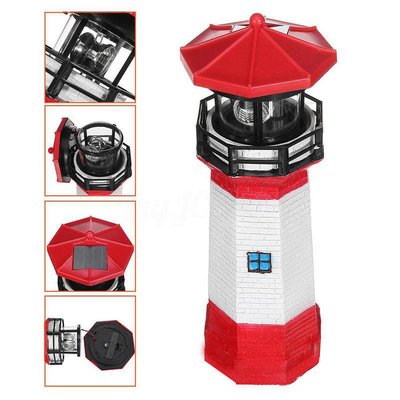 Decoration Intelligent Induction Outdoor Lighthouse Solar Light With Rotating Light