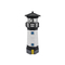 Folk Art Solar Gift Light With Rotating Beam Lighthouse 500g Home Solar Garden Lights Decorative