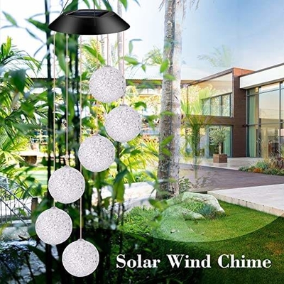 CE Outdoor Decorative Garden Solar Gift Lights Solar Ball Wind Chimes
