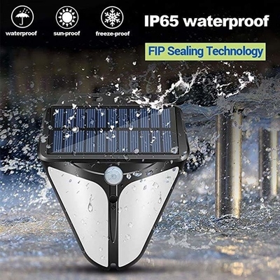 Garden IP65 Solar Powered LED Wall Light Intelligent Human Body Induction Eagle Eye Light 6000K