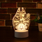 Pattern LOGO Solar Gift Light Custom Creative 3D Illusion Night Light 4w 0.25kg