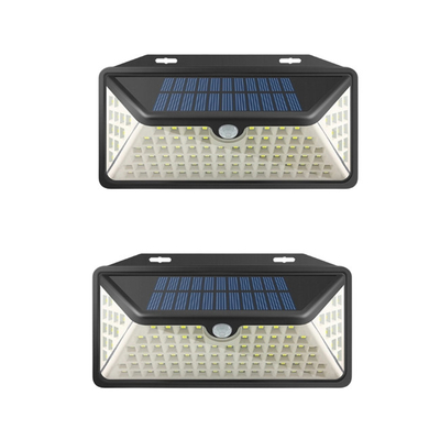 Waterproof And Heat Resistant Solar Powered LED Wall Light 550lm With 3 Lighting Modes