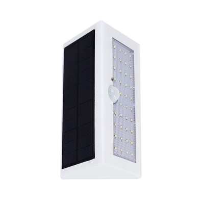 Outdoor Solar Powered LED Wall Light Easy To Install Cool White 4W