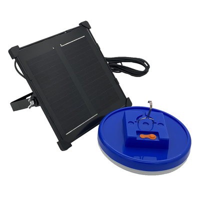 Rechargeable Solar Emergency Lights 5V/5W Solar Panel  5m Cable Double Head