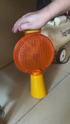 360g Security Solar Traffic Warning Light Red Yellow 41*39*41cm