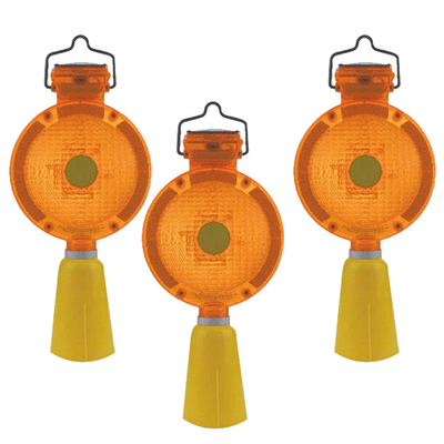 Waterproof Round Solar Powered Traffic Lights Dia 19cm 41*39*41cm