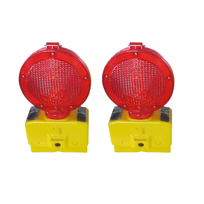 CE RoHS Solar Traffic Warning Light LED Flashing Heating Light 1 Year Warranty