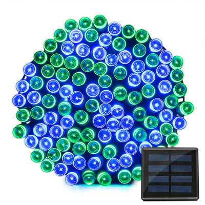 50 LED Wave Combination Solar Powered LED String Lights Waterproof For Christmas Decoration