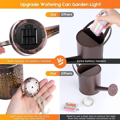 Sprinkling Solar Powered Fairy Lights Waterproof Shower Outdoor Lantern Light