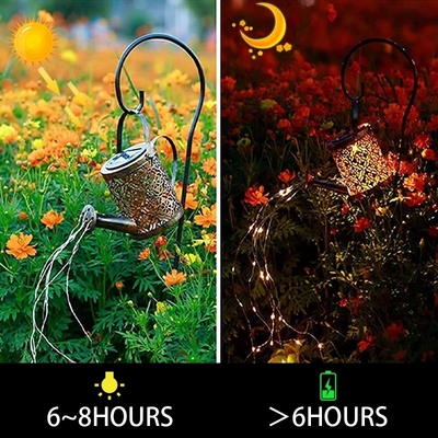 Sprinkling Solar Powered Fairy Lights Waterproof Shower Outdoor Lantern Light