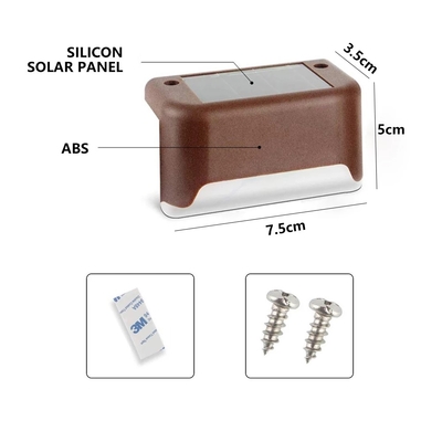 Outdoor Garden Solar Patio Step Lights Waterproof Landscape Lights