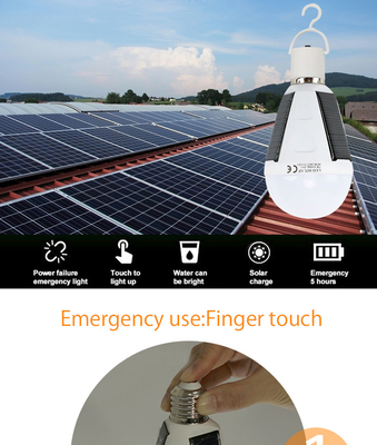 Portable Solar Emergency Lights USB Rechargeable For Power Outage Failure Camping Hiking