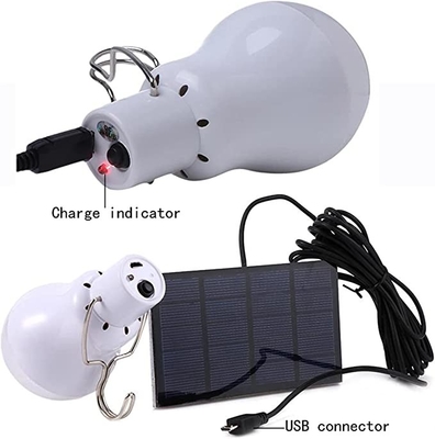 Portable Solar Emergency Bulb USB Rechargeable 3W 4000 Luminous Cool White Color