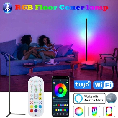 SMD5050 RGB Solar LED Flood Lights Decor Indoor Standing Lamp